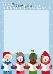 carol singing poster