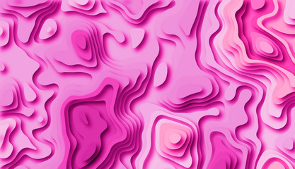 Paper cutout background. Realistic 3d layered smooth objects. Design for branding, advertising with abstract shapes. Modern background for covers, invitations, posters, banners, flyers, placards.