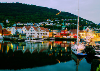 Fototapeta na wymiar View of Bergen, Norway