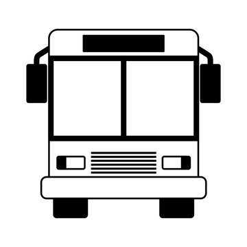 autobus transport on white background