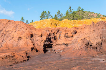 Remains of the old mines of Riotinto in Huelva (Spain)
