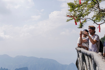 tourist in Yongding, Zhangjiajie, china