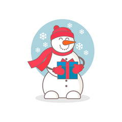 Snowman vector illustration