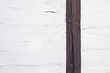 Wooden line divides in two different piece painted texture with brush and palette knife strokes....
