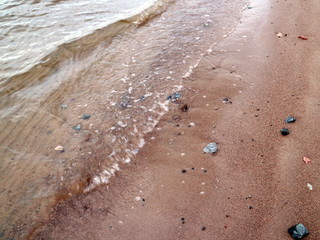 small waves in the surf