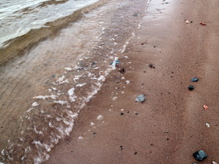 small waves in the surf