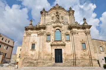 Fototapeta na wymiar Chiesa di San Francesco d'Assisi - Matera - Italia
