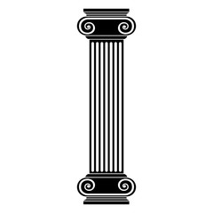 Column icon, logo on white background