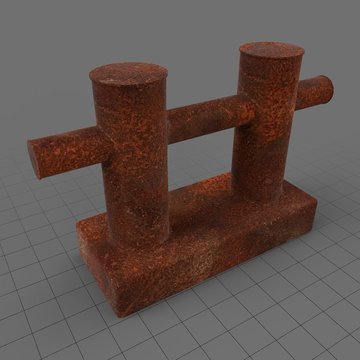 Rustic street bollard