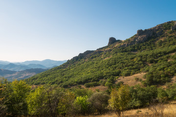 Obraz premium Autumn landscape of Karadag reserve