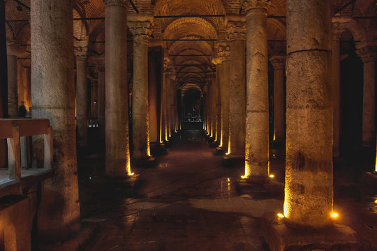 Basilica cistern in Istanbul.