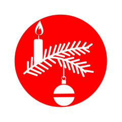 Christmas decoration illustration