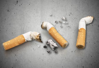 Cigarettes concept isolated on white background