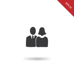 Man, woman vector icon