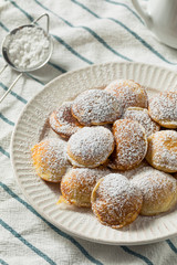 Homemade Dutch Poffertjes Pancakes
