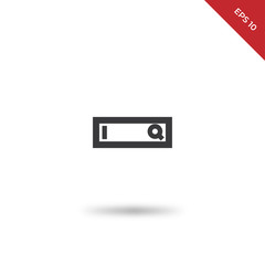 Obraz premium Adress bar vector icon