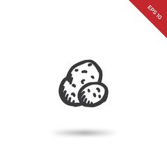 Potatoes vector icon