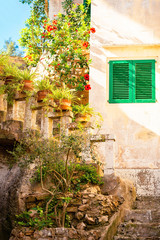 Fototapeta na wymiar Mallorca | Cala Figuera | Stairway at the old fisherman's house | 2382