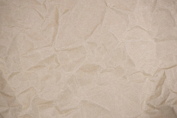background of crumpled brown paper