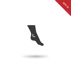 Women foot vector icon