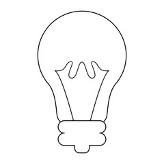 Big idea symbol in black and white