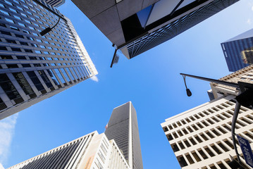 Fototapeta na wymiar Los Angeles Downtown Skyscraper modern buildings Cityscape