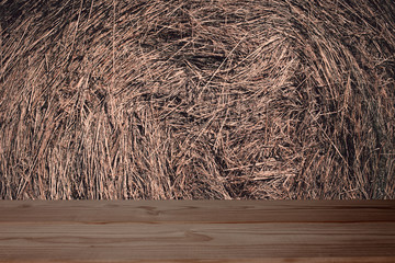 Fototapeta premium table and hay