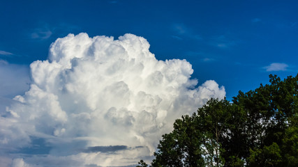 Obraz premium Beautiful cloud near Aholming-Bavaria-Germany