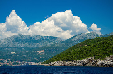 Boka Kotor bay, Herceg Novi and Mount Orjen Dinaric Alps, Montenegro