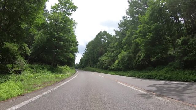 4K POV point of view car driving through Subaru line on Mt. Fuji, Japan