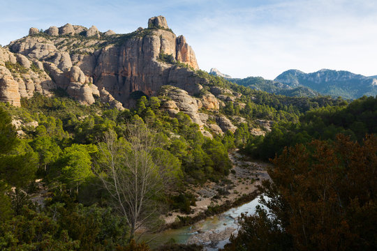 Mountains around river Ulldemo
