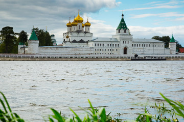 Male Ipatievsky Monastery at cloudy day in Kostroma, Russia