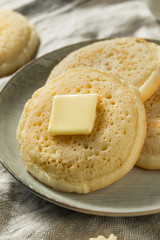 Homemade Grilled British Crumpets