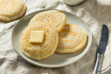 Homemade Grilled British Crumpets