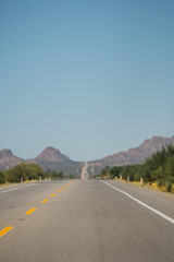 high way in the desert