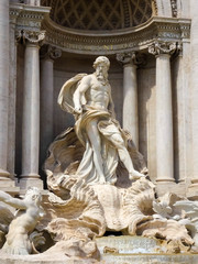 Escultura en Fontana di Trevi, Roma