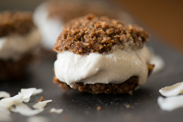 Cookie and ice cream sandwich 