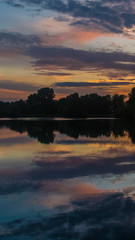 Smartphone HD wallpaper of Beautiful sunset near Plattling - Bavaria - Germany