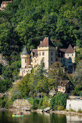 Fototapeta na wymiar La Roque Gageac, one of the most beautiful villages of France, Dordogne region