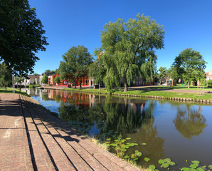 Fototapeta premium Canal in Sneek