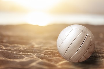 Volleyball object ,close up on background