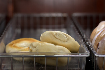 Fresh Bagels in the Bakery - 230875113