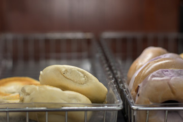 Fresh Bagels in the Bakery - 230875151