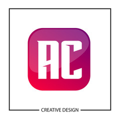Initial Letter AC Logo Template Design Vector Illustration
