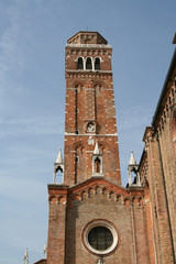 Venice, bell tower of the Frari