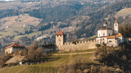 Fototapeta na wymiar Beautiful view near Brixen-Italy