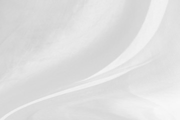 Obraz premium Abstract white fabric texture background. Wavy fabric