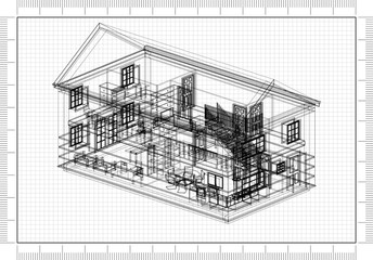 House Plan Architect blueprint 