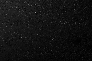 water drops on black background, abstract texture
