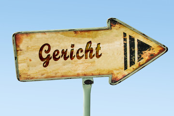 Schild 328 - Gericht